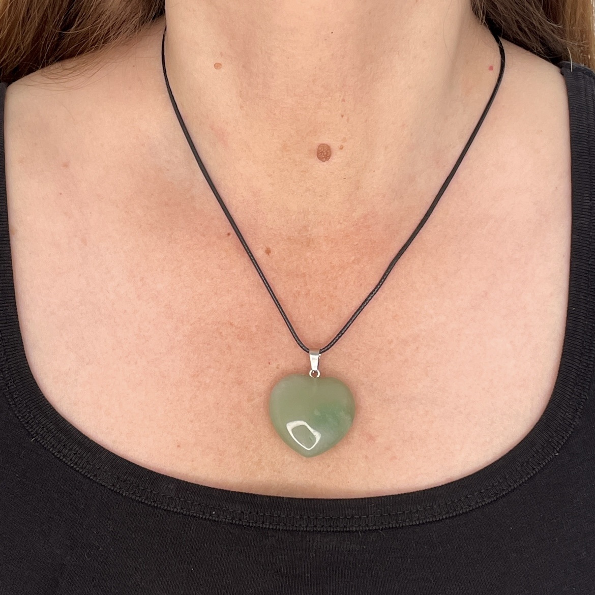 Colgante Corazon Jade Armoni Terapias Y Vida Saludable Alimentos 